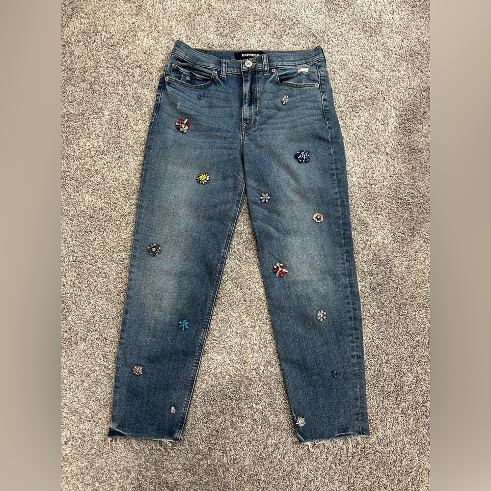 EXPRESS girlfriend High rise jeans